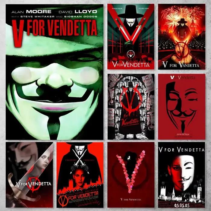 Affiche artistique V pour V-Vendetta
