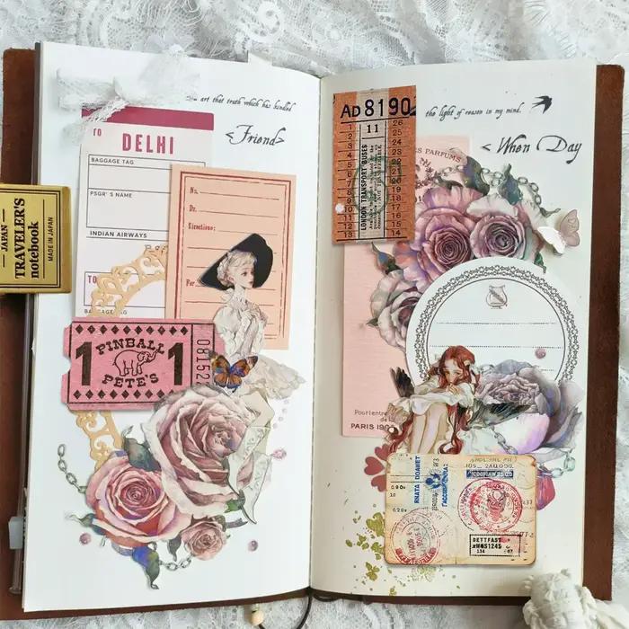 Autocollants à en-tête Vintage esthétique