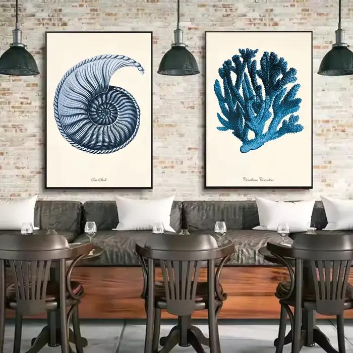 Affiche de creature de mer bleue