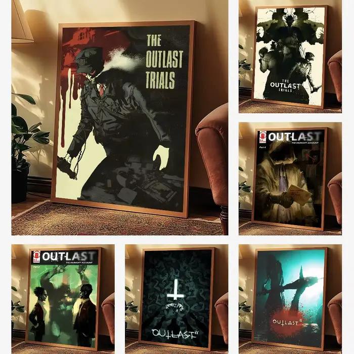 Affiche d'art de jeu d'horreur classique