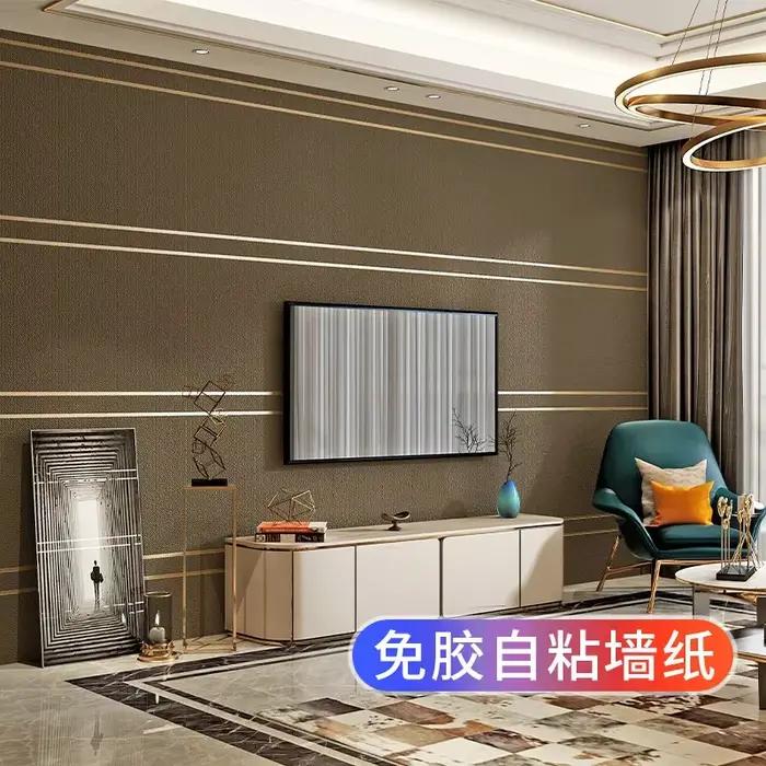 Décoration de pièce panneaux muraux en daim modernes auto-adhésifs