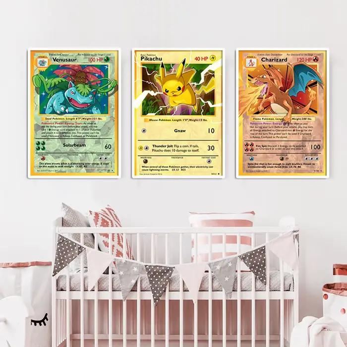 Affiche de Pokemon périphérique de dessin animé japonais