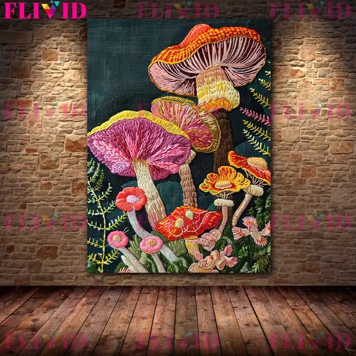 Impression de peinture de chambre plus lente de fausse broderie