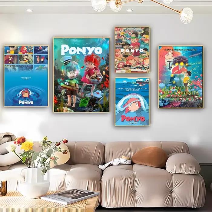 Affiches de dessin animé Studio Ghibli p-ponyo