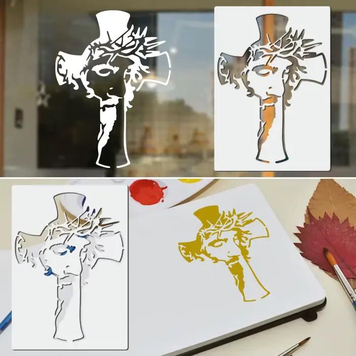 Modèle de peinture de croix de jésus