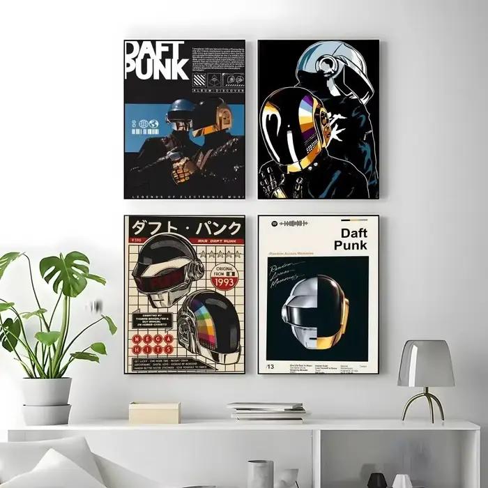 Affiche D-Daft Punk, impressions et affiches vintage de haute qualité pour la maison