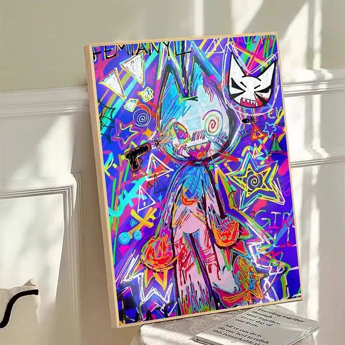 Affiche d'art autocollante amusante et mignonne F-Femtanyl