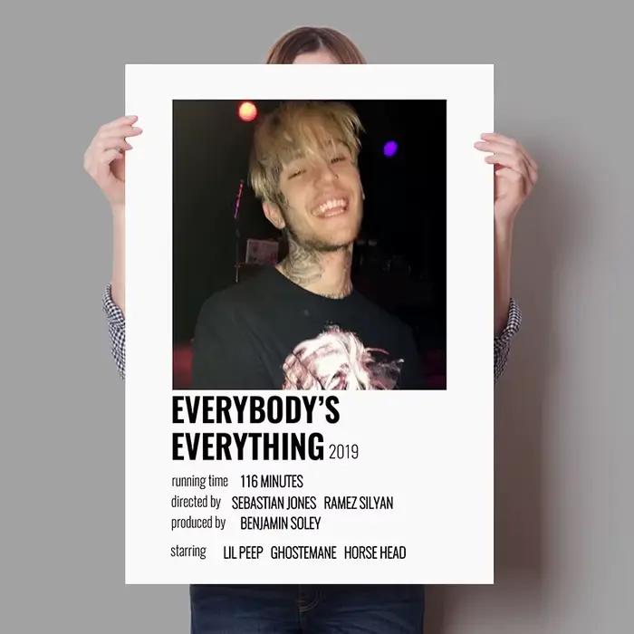 Lil Peep-Affiche Hip Hop Toile Peinture