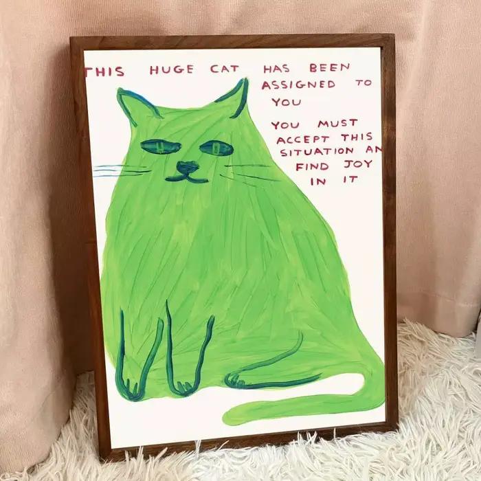 Peinture David Shrigley Art – Impressions et affiches de qualité supérieure