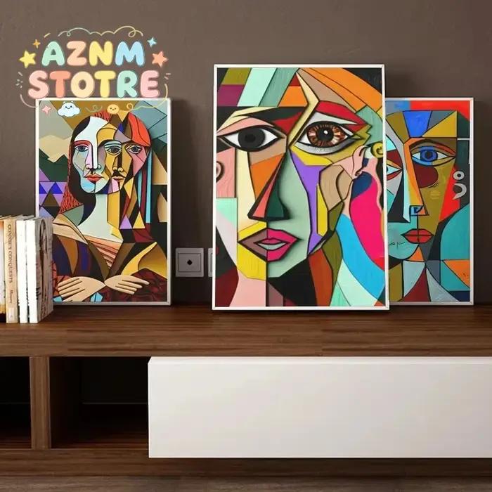 Art mural abstrait scandinave