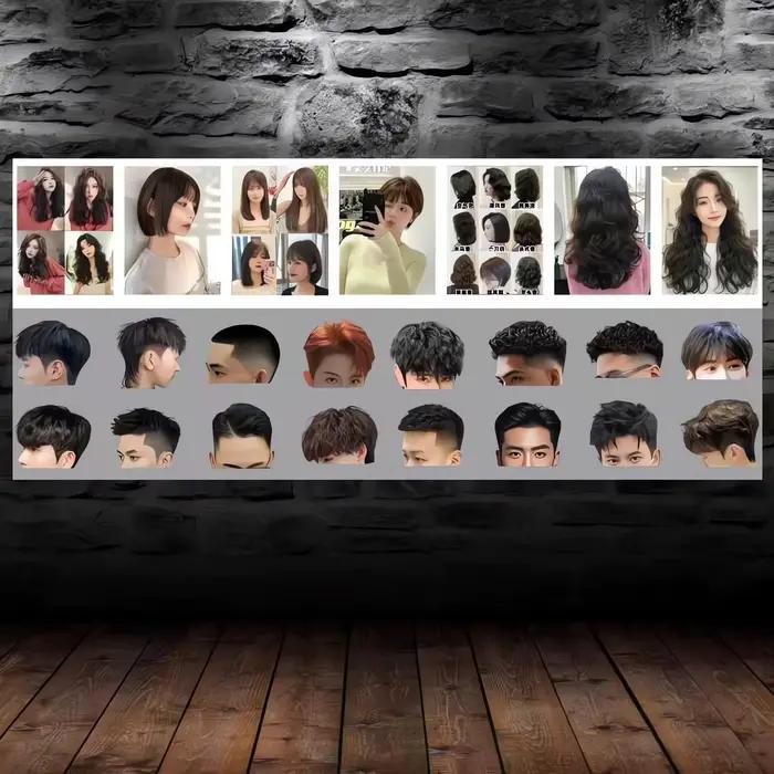 Affiches d'inspiration classiques et tendance pour coiffure