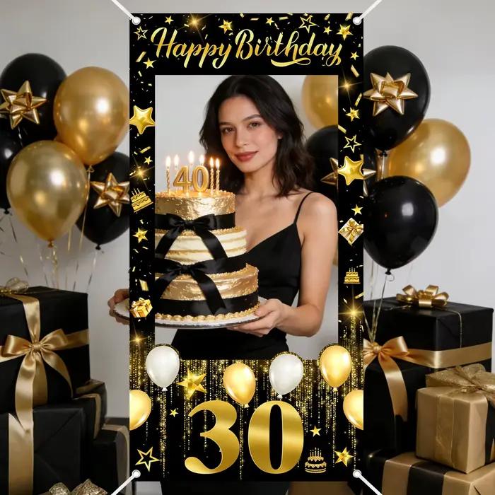 Cadre photo et accessoires de photomaton pour anniversaires 30