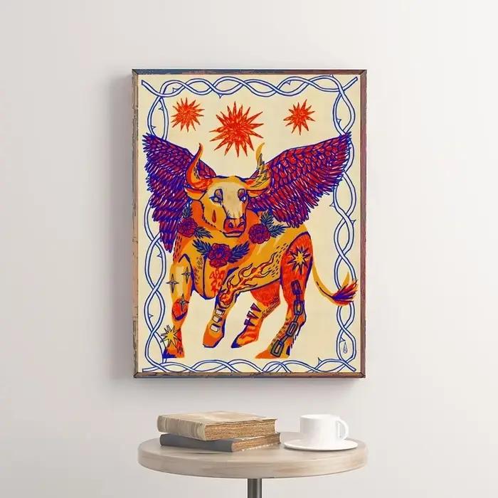 Affiche d'illustration classique abstraite