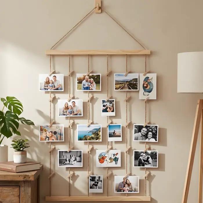Support mural polyvalent pour affichage de photos