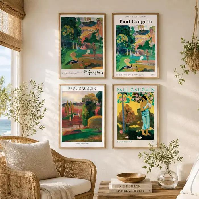Affiche classique du peintre P-Paul Gauguin