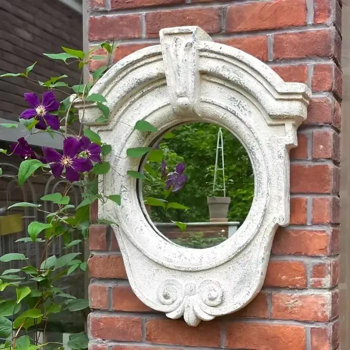 Miroir mural extérieur jardin et entrée décoratif suspendu Art Boho Style fond Accent pour chez l'habitant et miroirs décoratifs pour la maison