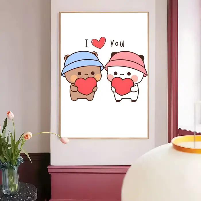 Affiche de dessin animé mignon D-Dudu Bubu