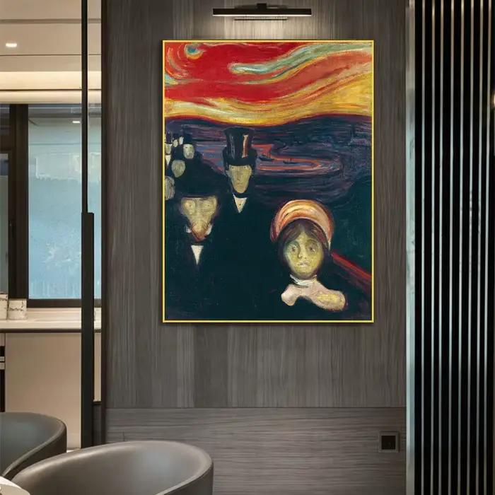 Toile d'artiste d'anxiété Edvard Munch