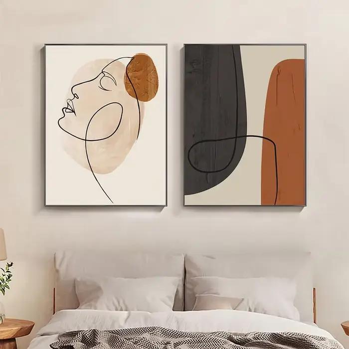 Affiche géométrique abstraite pour la décoration intérieure