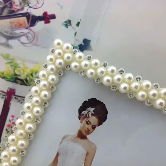 Cadre photo imitation perles style bohémien