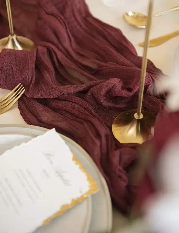 Chemin de Table en gaze