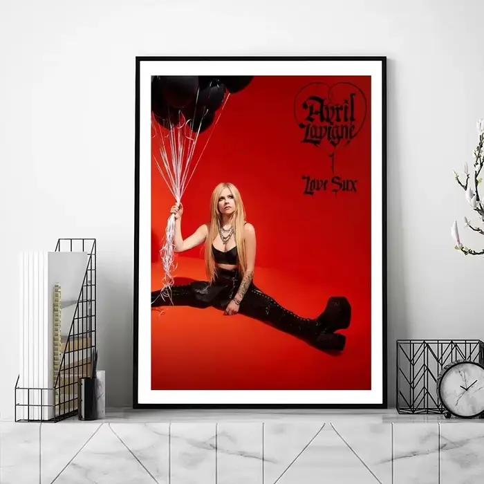 Avril LSaône-Affiche Imprimée, Peinture sur Toile, Autocollant de Salon, Amour, Chanteur Sux