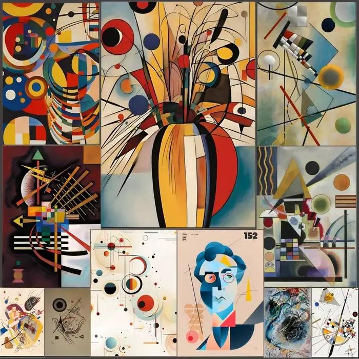 Affiche de Wassily Kandinsky avec impressions