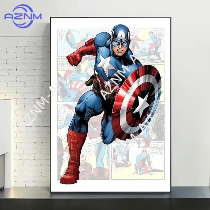 Ensemble d'affiches de super-héros de bandes dessinées