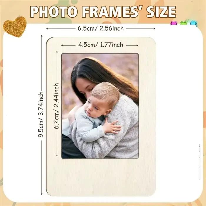 Cadres photo en bois DIY avec autocollants