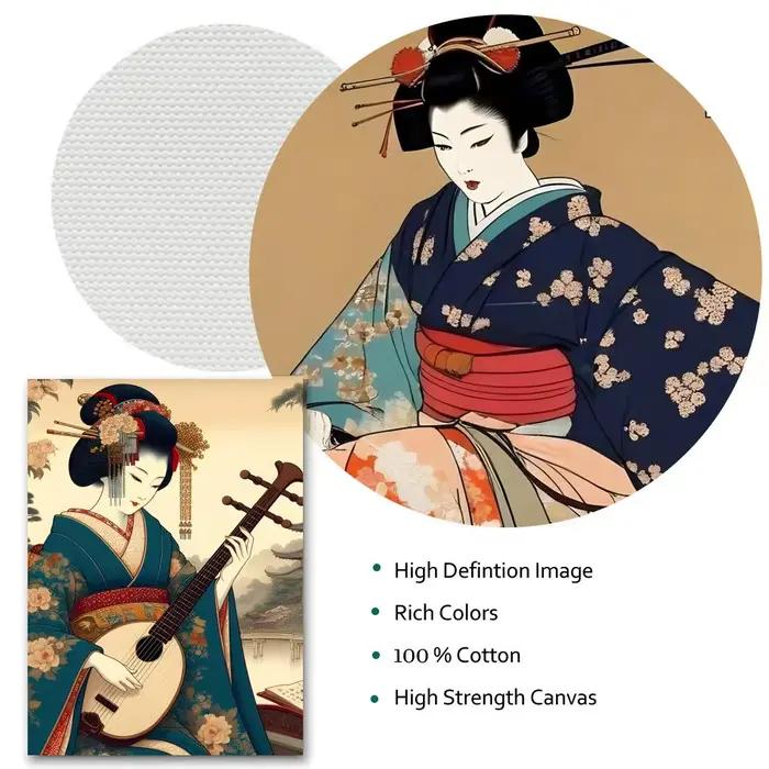 Affiche d'art de Geisha japonaise
