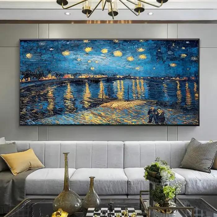Peinture à l'huile de nuit étoilée Van Gogh