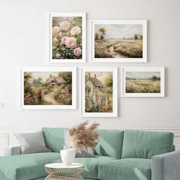 Peinture à l'huile d'art vintage du 19ème siècle
