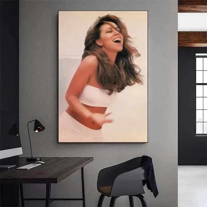 Mariah Carey Merry Christmas Singer Poster