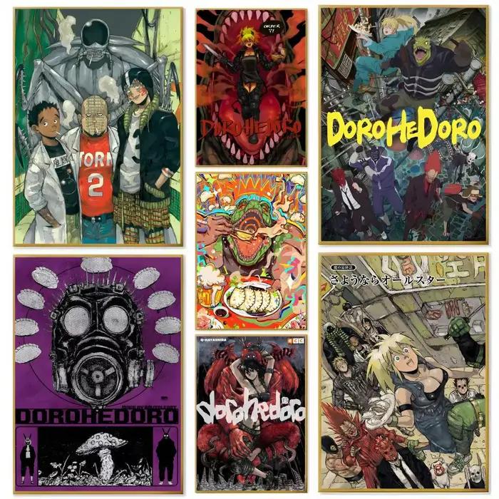 Affiche en papier imprimé de dessin animé d-dorohedoro