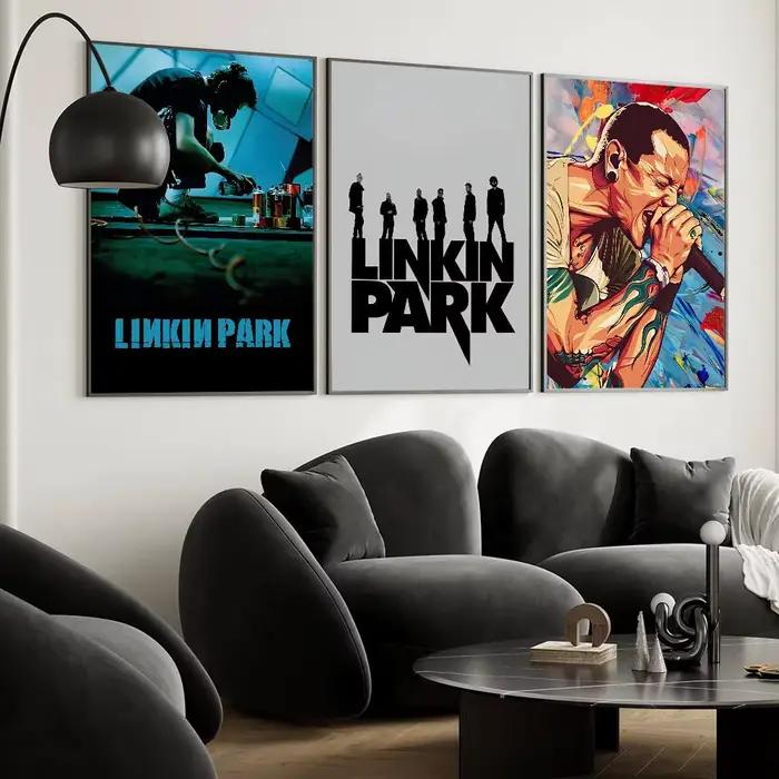 L-Linkin P-Park affiche affiches peintures décoratives étude chambre Bar fond