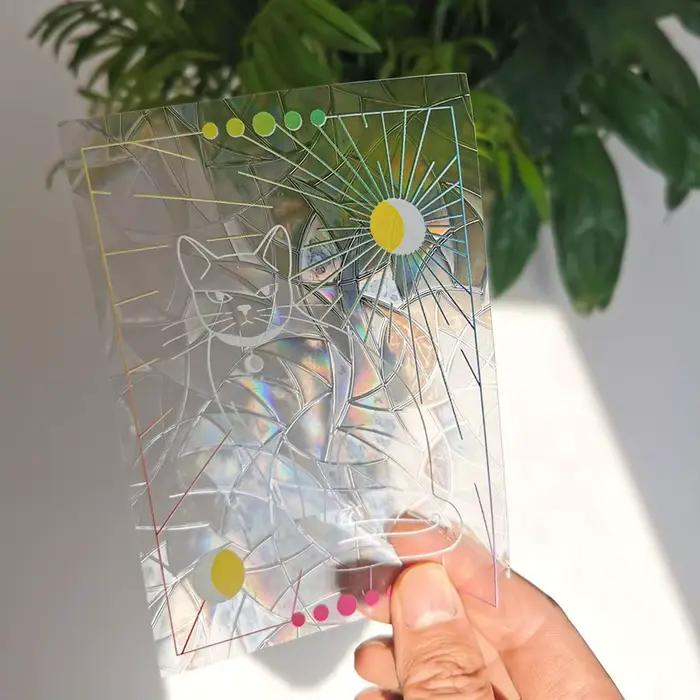 Capteur de soleil Stickers Muraux Fenêtre D'arc-En-Ciel Miroir Autocollant BRICOLAGE