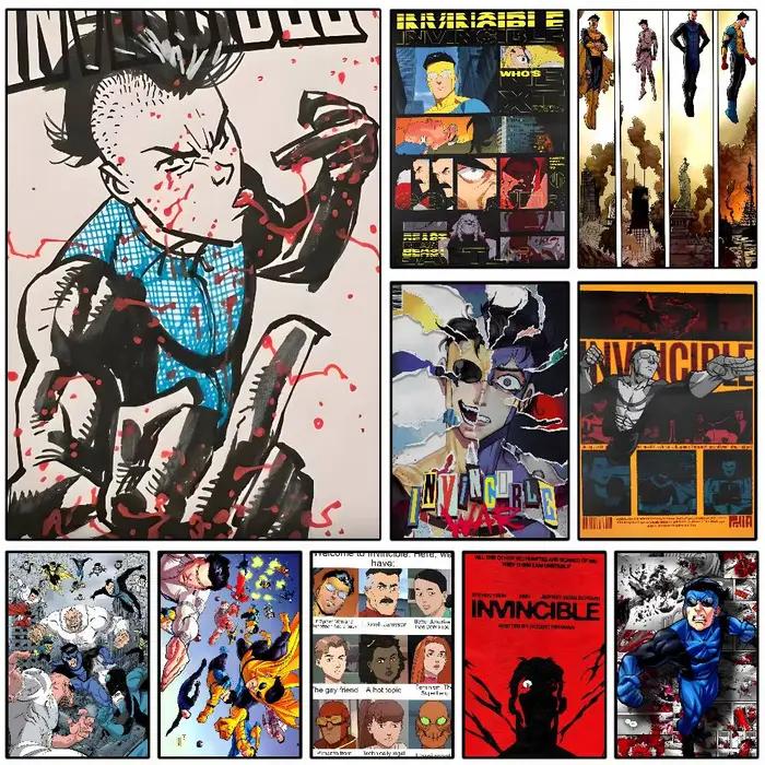 Affiche d'images de dessins animés I-InvincibleS