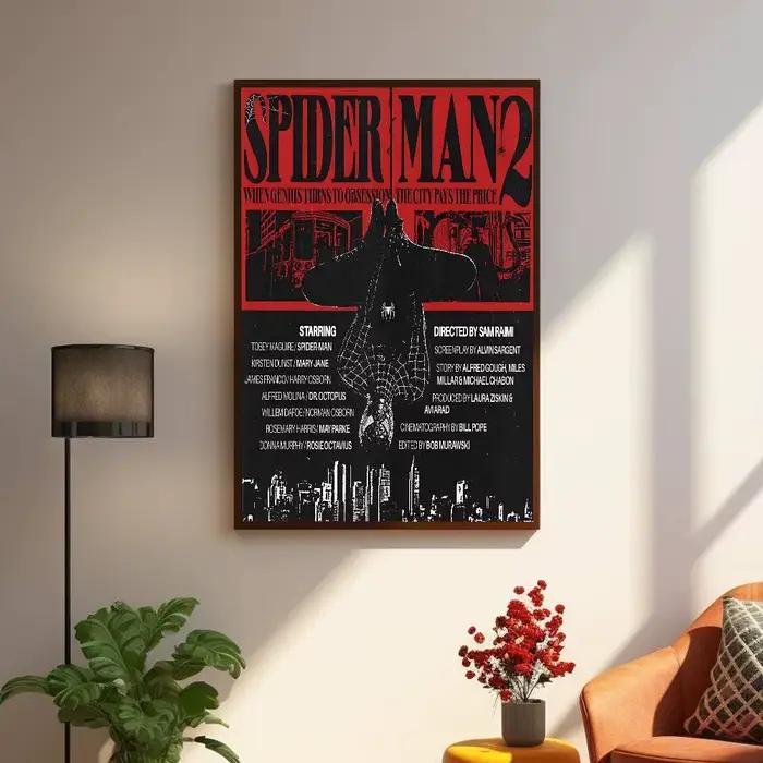 Affiches autocollantes de dessins animés Spider-Man