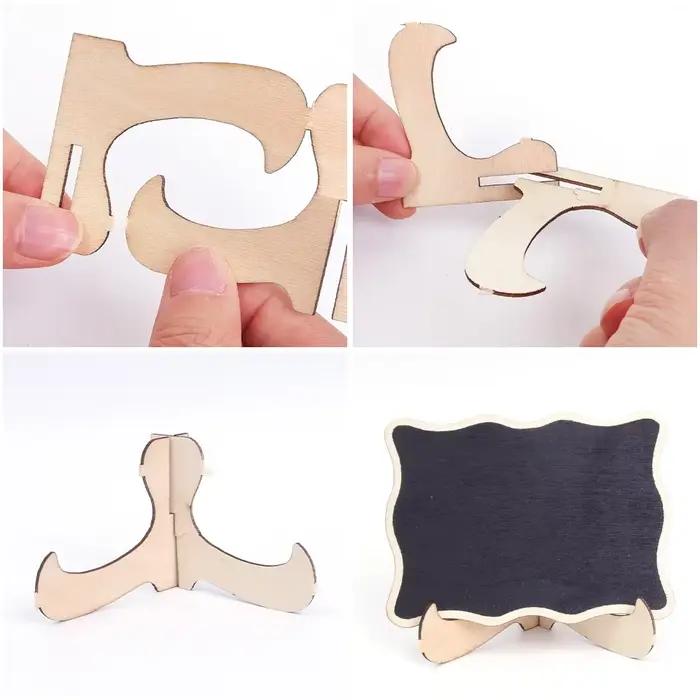 Mini tableaux noirs portables en bois