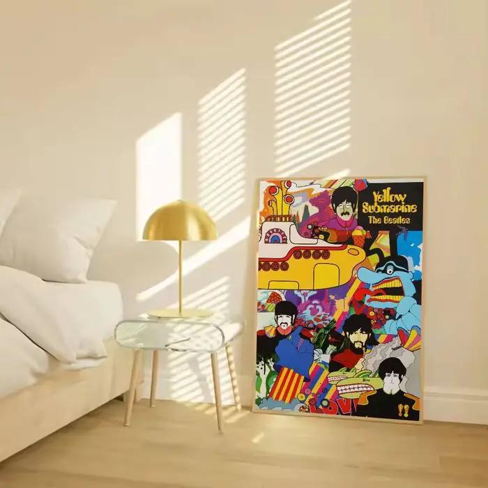 Affiche en papier des Beatles