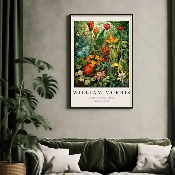 Affiche d'art d'exposition de musée William Morris