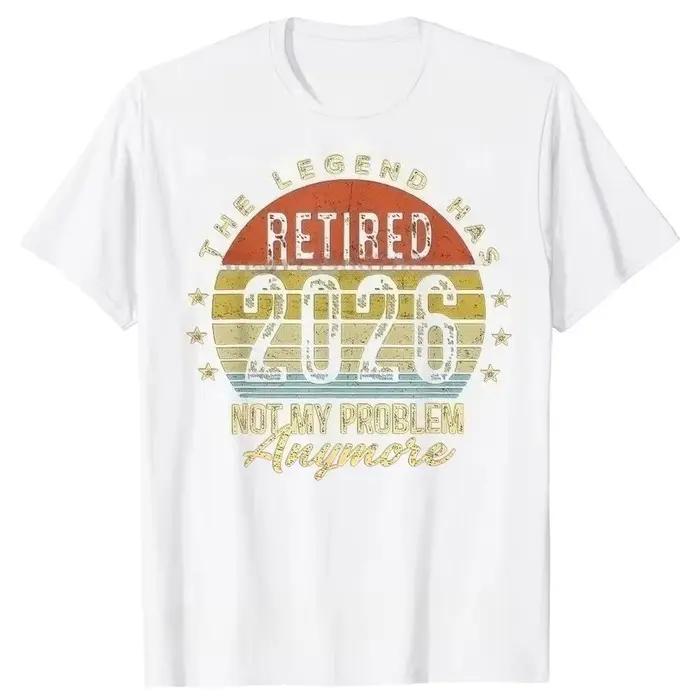 Cette figure légendaire se retirera en 2026, ce qui n'a rien à voir avec moi. T-shirt amusant pour les retraités, haut élégant à manches courtes