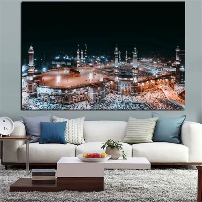 Toile d'art mural de la mosquée islamique
