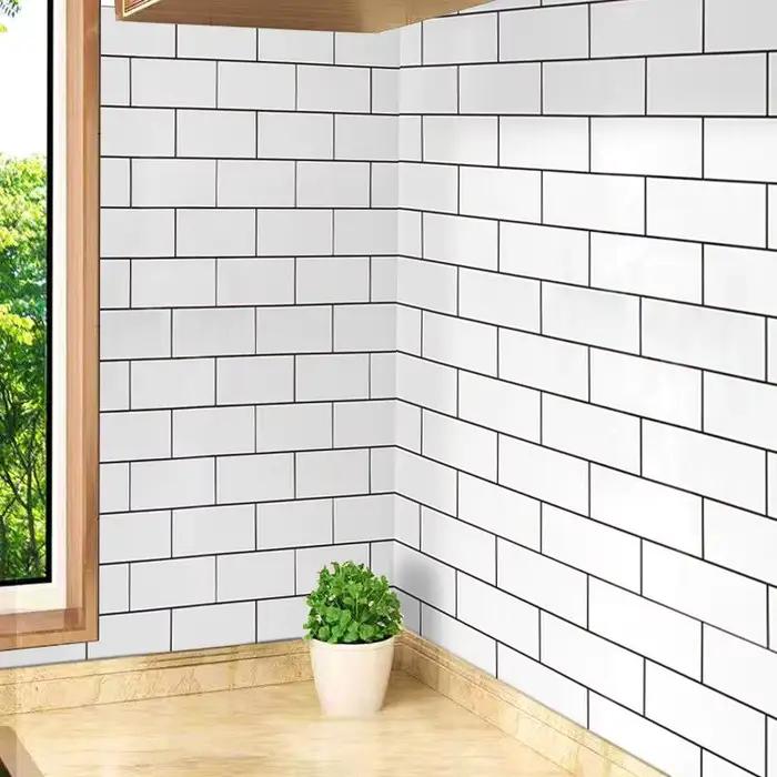 Autocollants de carreaux de céramique en feuille de cuisine