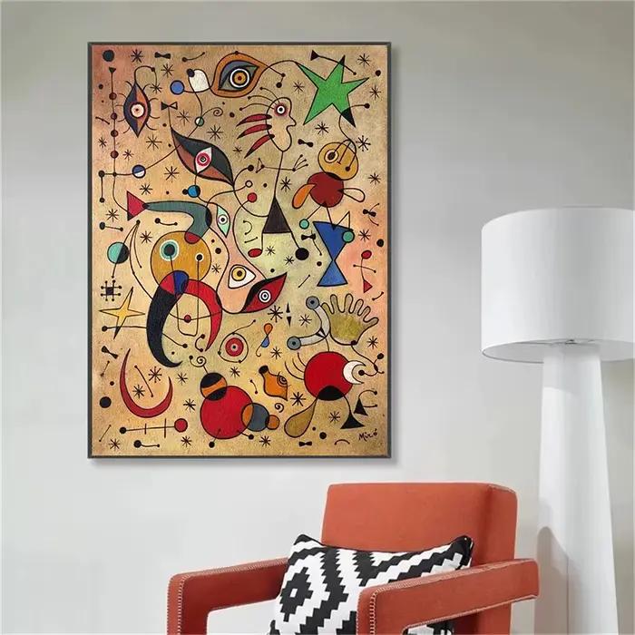 Affiche sur toile abstraite de la célèbre joane Miro