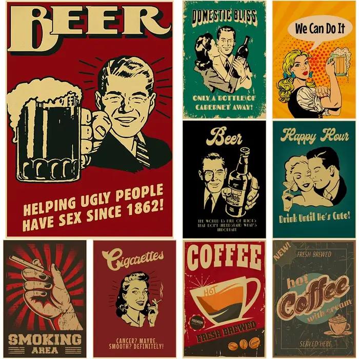 Affiche Vintage de bière