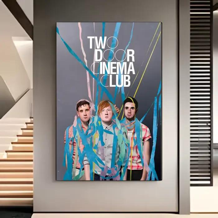 Affiche de groupe de rock indépendant britannique Two Door Cinema Club
