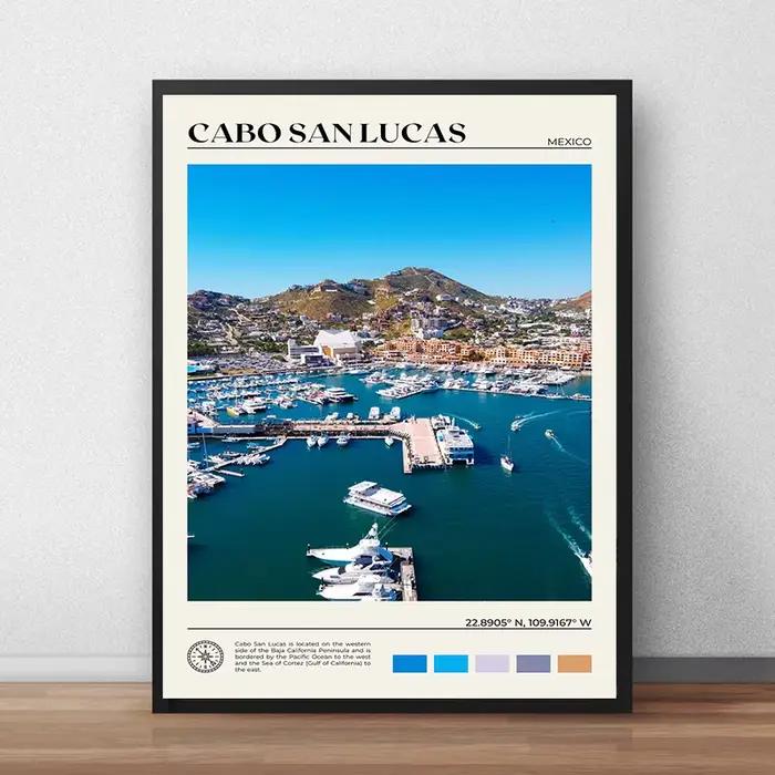 Affiche de paysage de voyage de Puerto Vallarta