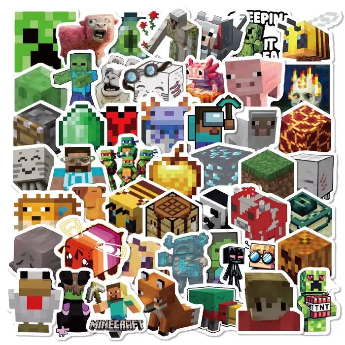 50/100pcs/set Autocollants Minecrafted DIY pour ordinateur portable