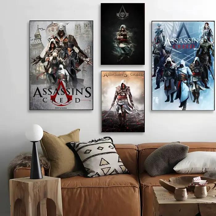 Affiche d'art de jeu AssassinES S Creed avec imprimés